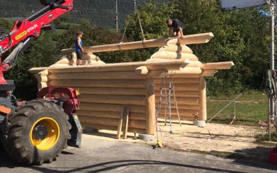 Ein wunderschönes Blockhaus ist entstanden